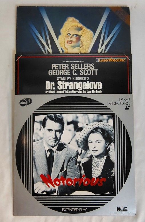 LaserDisc Lot of 3 Dr. Strangelove - Notorious - The Day of the Locust