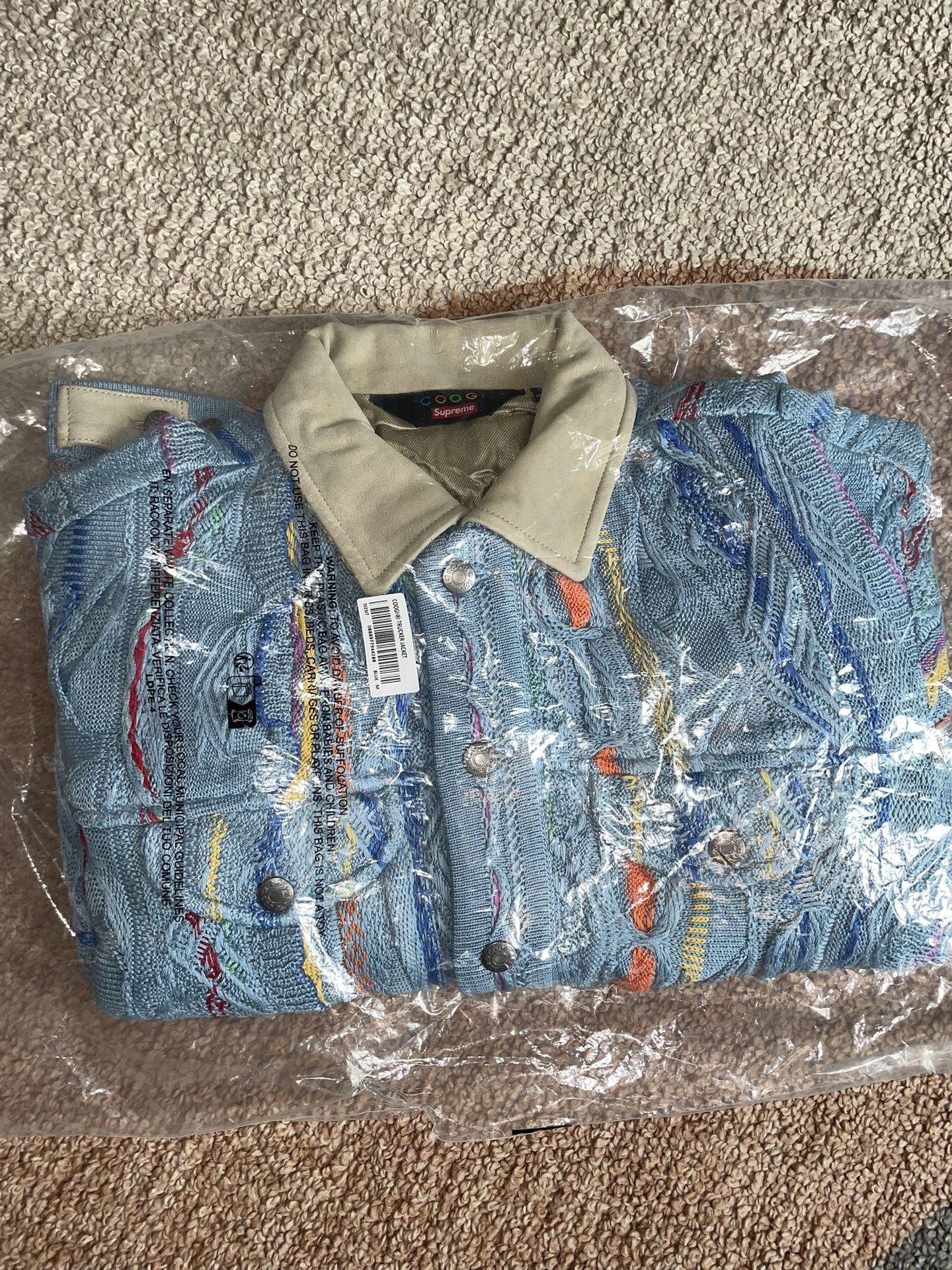 Supreme x Coogi Trucker Jacket (Blue)