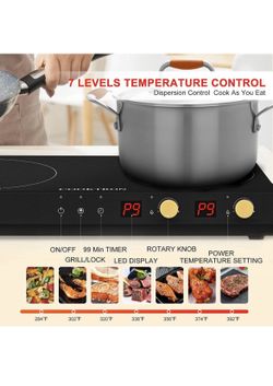  Portable Induction Cooktop 2 Burner with Removable