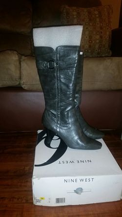 Nine West charcoal boots