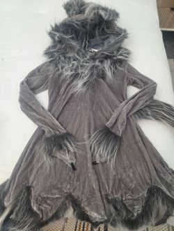 Hooded Wolf Dress size M