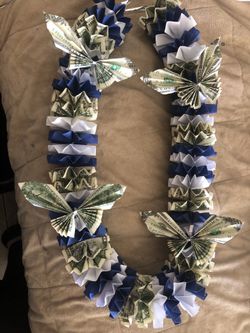 Butterfly graduation money leis!
