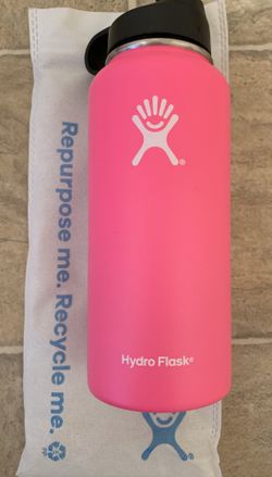 Flamingo Pink Hydro Flask - 40 OZ Wide Mouth Bottle