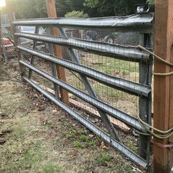 12' Hot Dipped Galvanized Gate