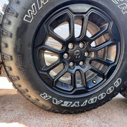 Rims And Tires Of A 2025 RAM Truck 1500