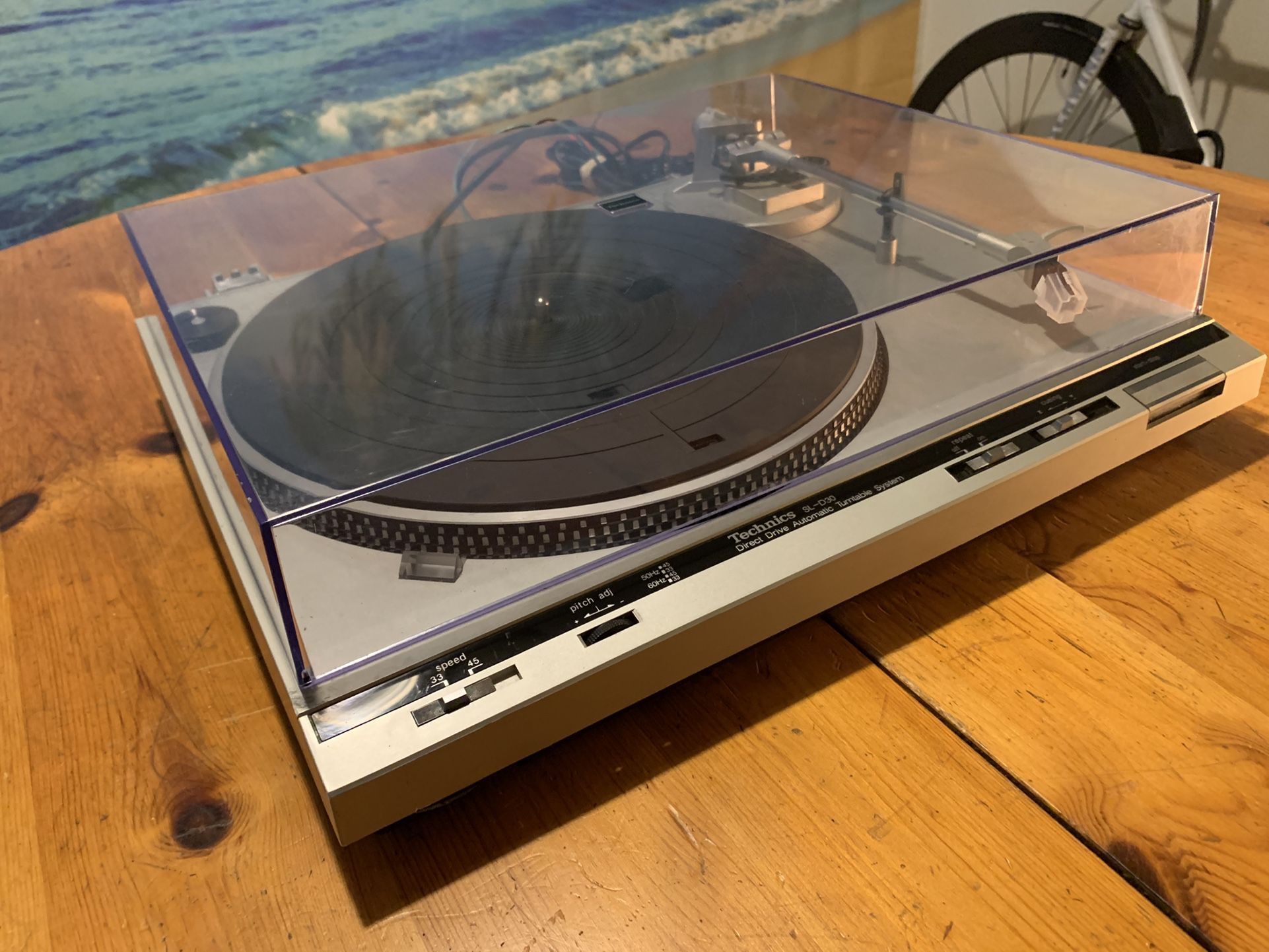Technics SL-D30 Direct Drive Automatic Turntable Vintage 80's