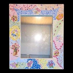 Mosaic Tile Framed Wall Mirror