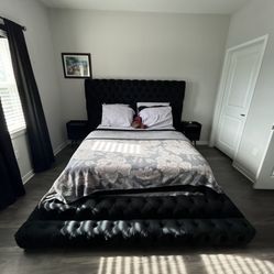 Velvet Queen Size Bed frame