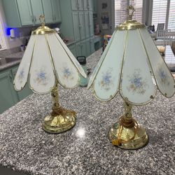 Vintage Brass Touch Lamps