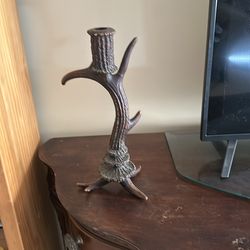 Deer horn candle ceramic candle holder