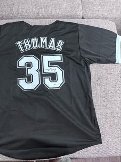 Frank Thomas Autograph Signed Custom Jersey-JSA Coa-Chicago White Sox