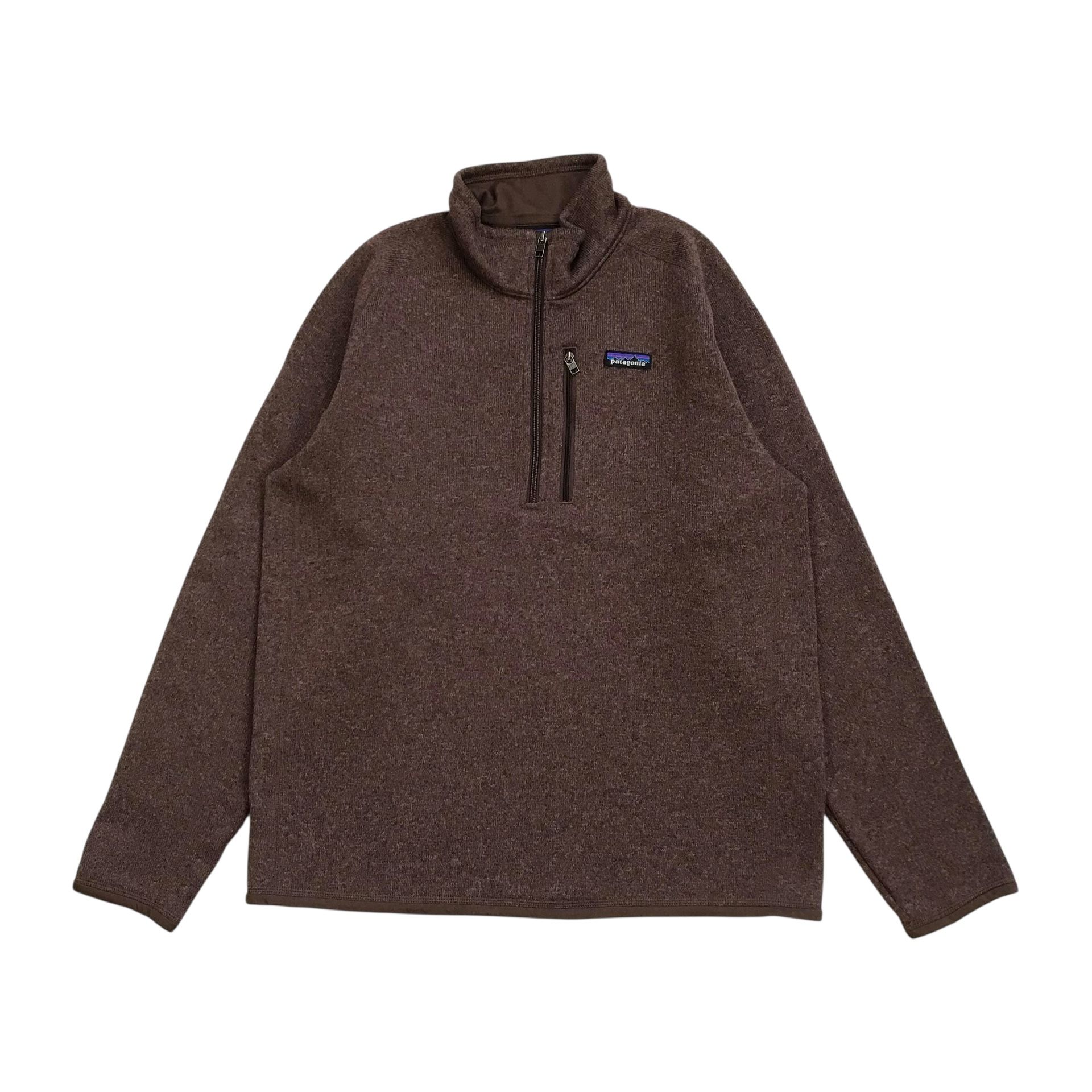 PATAGONIA BETTER SWEATER JACKET LARGE L MENS BROWN FLEECE SWEATSHIRT FULL ZIP