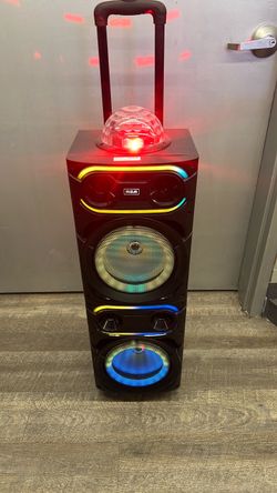 RCA Portable Party Speaker with LED Lights