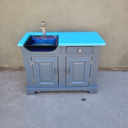 Bathroom Vanity With Vessel Sink