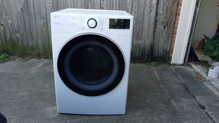 LG - Stackable Smart Electric Dryer with Built-In Intellig - $125(Pearland)