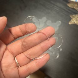 Clear Acrylic Mickey Keychains 