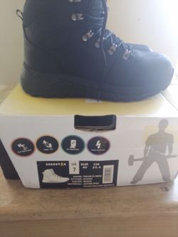 Steel toe boots size 7 men