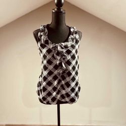 NWT XS Black & White NY & Co Blouse