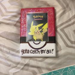 Custom Pokemon Gotta Catch Em All Card Holder Plack