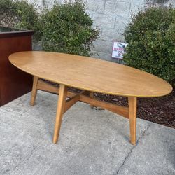 Coffee table, mid-century, modern solid wood