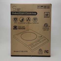 Chef’s Star 1800W Portable Induction Cooktop – Model C18E-97B