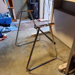 Commercial grade keyboard stand, stainless steel. 