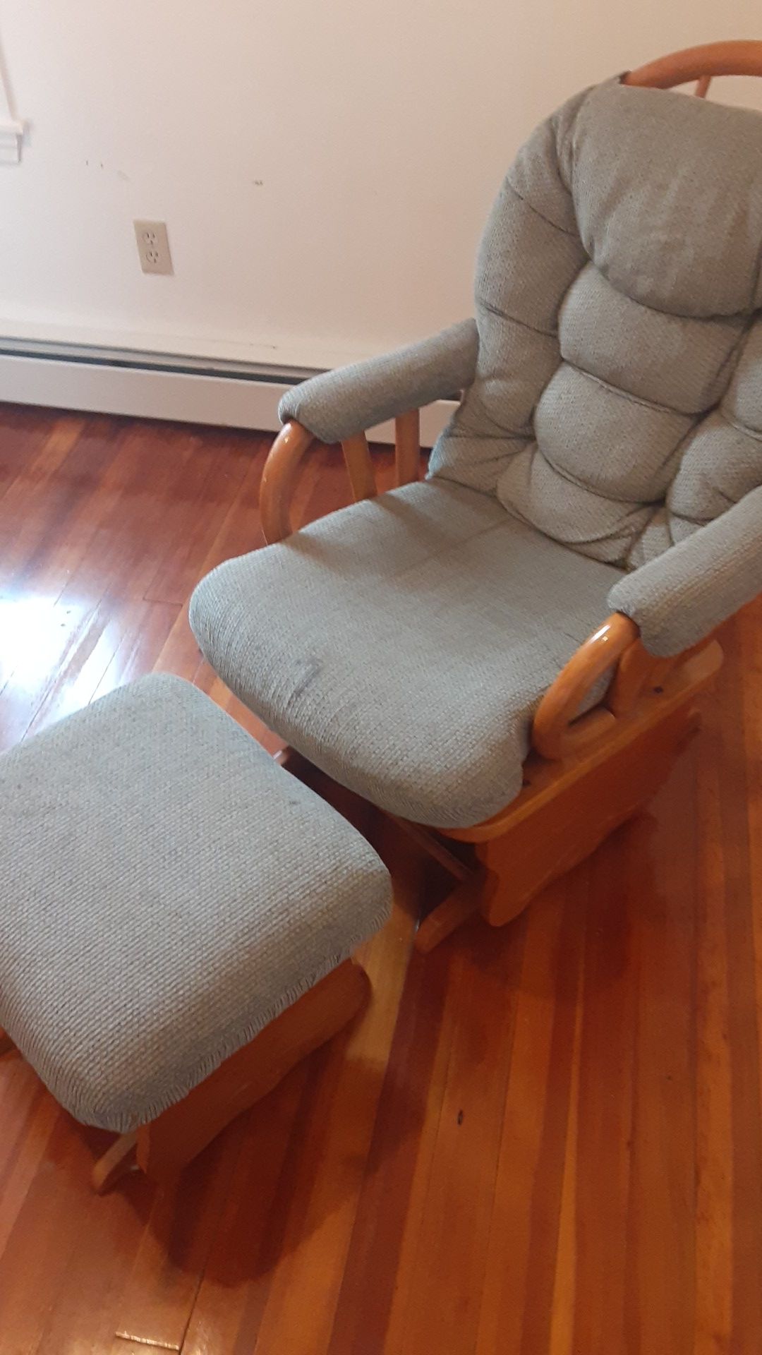 Rocking chair with stool