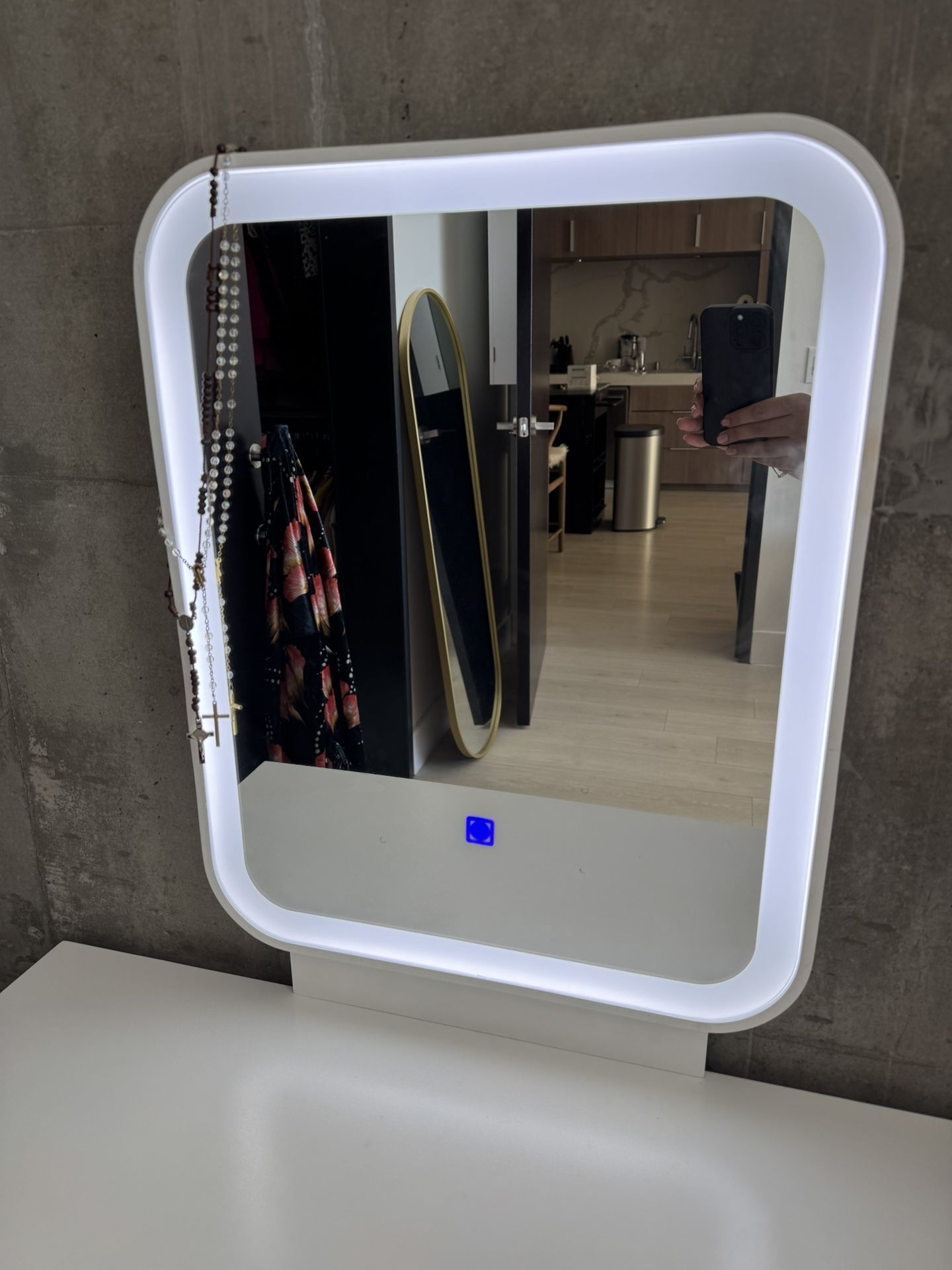 White Light Up Vanity