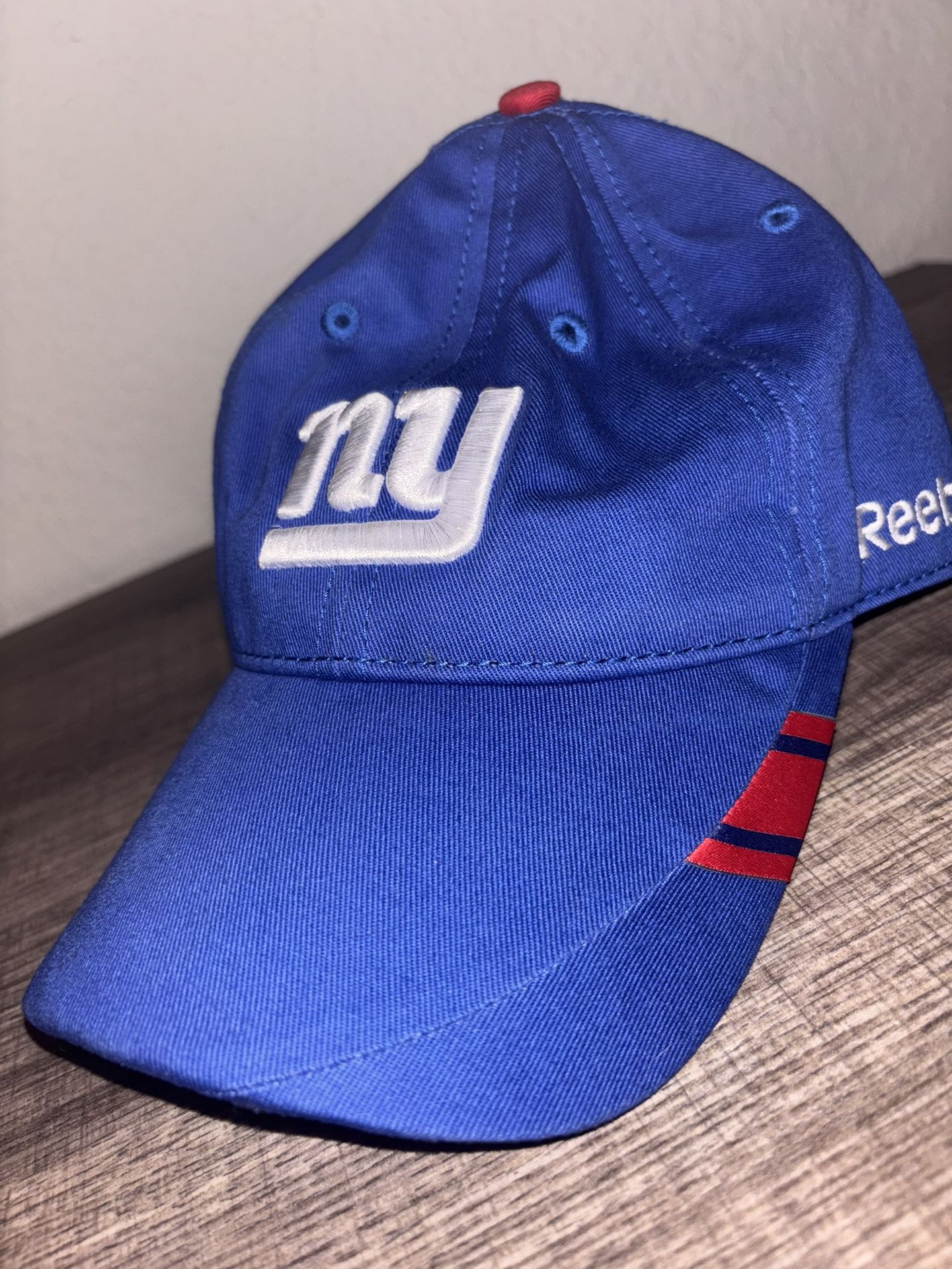 NY Giants Hat by Reebok - Adjustable Fit, Great Condition