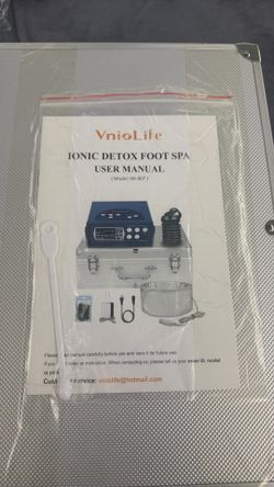 Ionic detox foot spa user manual