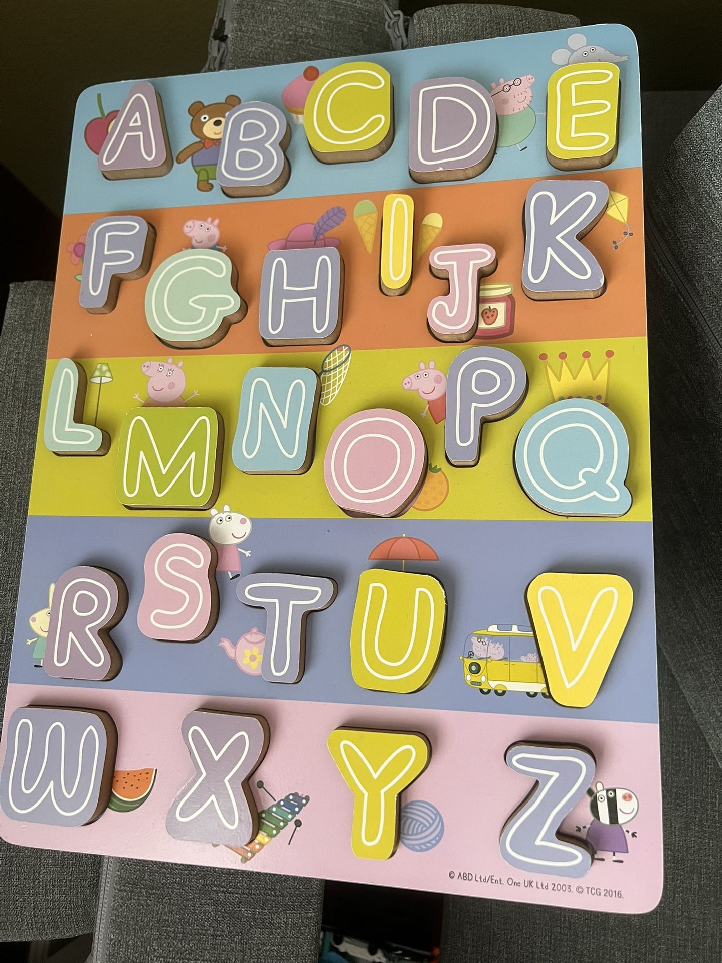 Wooden Alphabet Educational Learning Puzzles