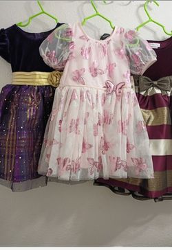 Vestidos brillantes para niñas (3T)