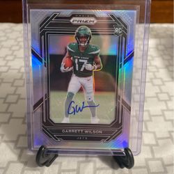 Garrett Wilson rookie Auto Panini Prizm Jets