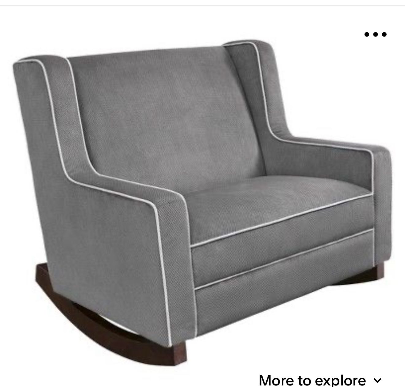 Twin Rocking chair, Loveseat Rocker