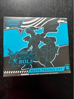 Pokemon black bolt elite trainer box