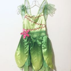 Tinkerbell Dress By Disney Kids M(8-10)