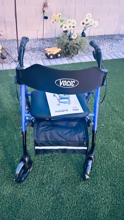 VOCIC Rollator Walker with Seat and Bag