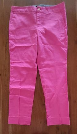NEW Women's Banana Republic Hampton Fit Size 6 Fuschia Pink Crop Pants