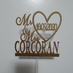 Wedding Custom cake topper