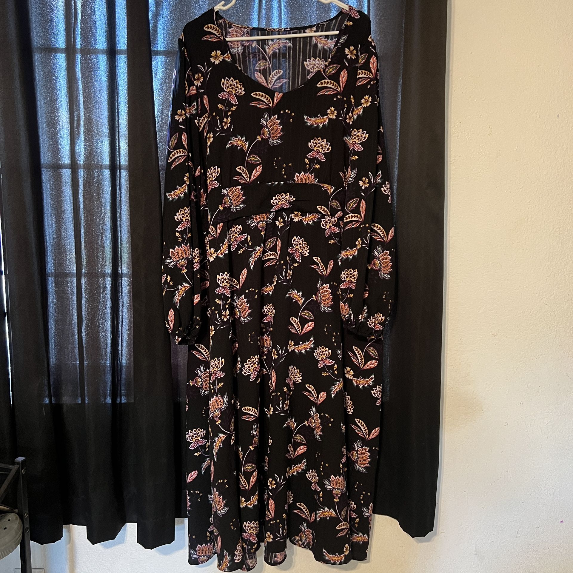 Black Floral Dress