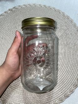 30 Oz Sunflower Quart Jar