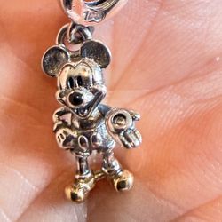 Authentic Pandora Micky Mouse Silver Charm 
