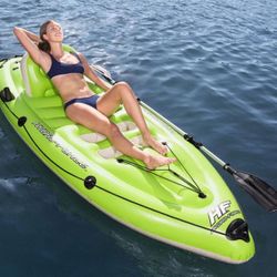 Bestway Hydro-force Inflatable Koracle Fishing kayak Boat Complete Set with Pump "Brand New"