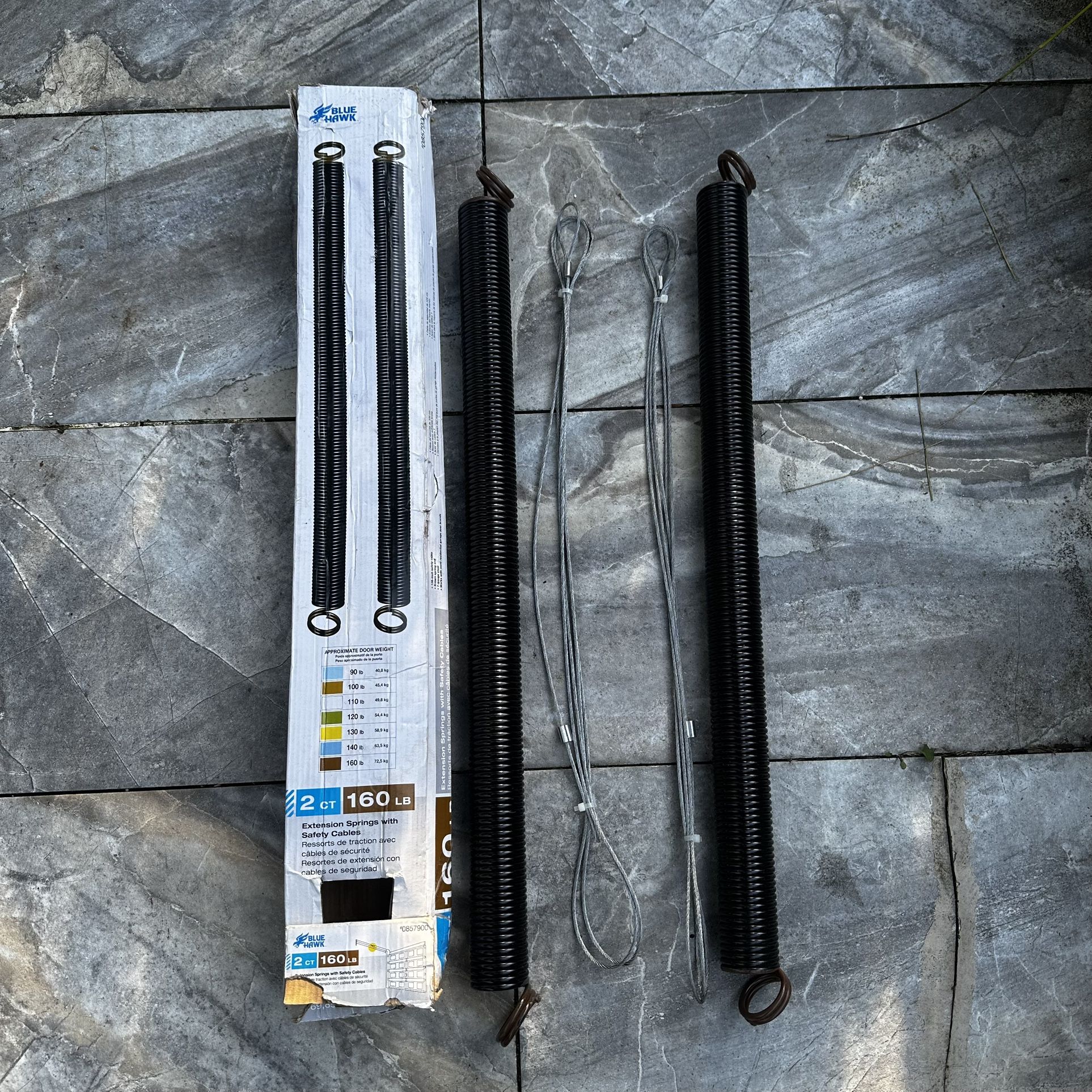 Extension Springs For Garage Doors With Safety Pulley Cables