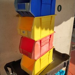 Used, Akrobins #30265. 18"x8"x9" Some Are Faded. They Are Very Strong. I Have 200+ Available.$6 Each Some Are Blue, Yellow,Tan. I Have A Few Red Left.