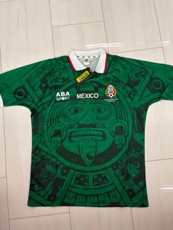 Mexico Green Soccer Throwback Aztec Jersey