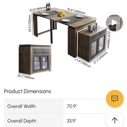 Space Saving Dining Table/Sideboard