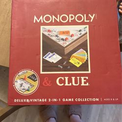 Monopoly & Clue Deluxe Vintage