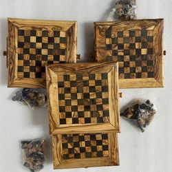 Olive Wood Chessboard Set♟️