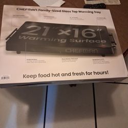 Family Sized Glass top Warming Tray